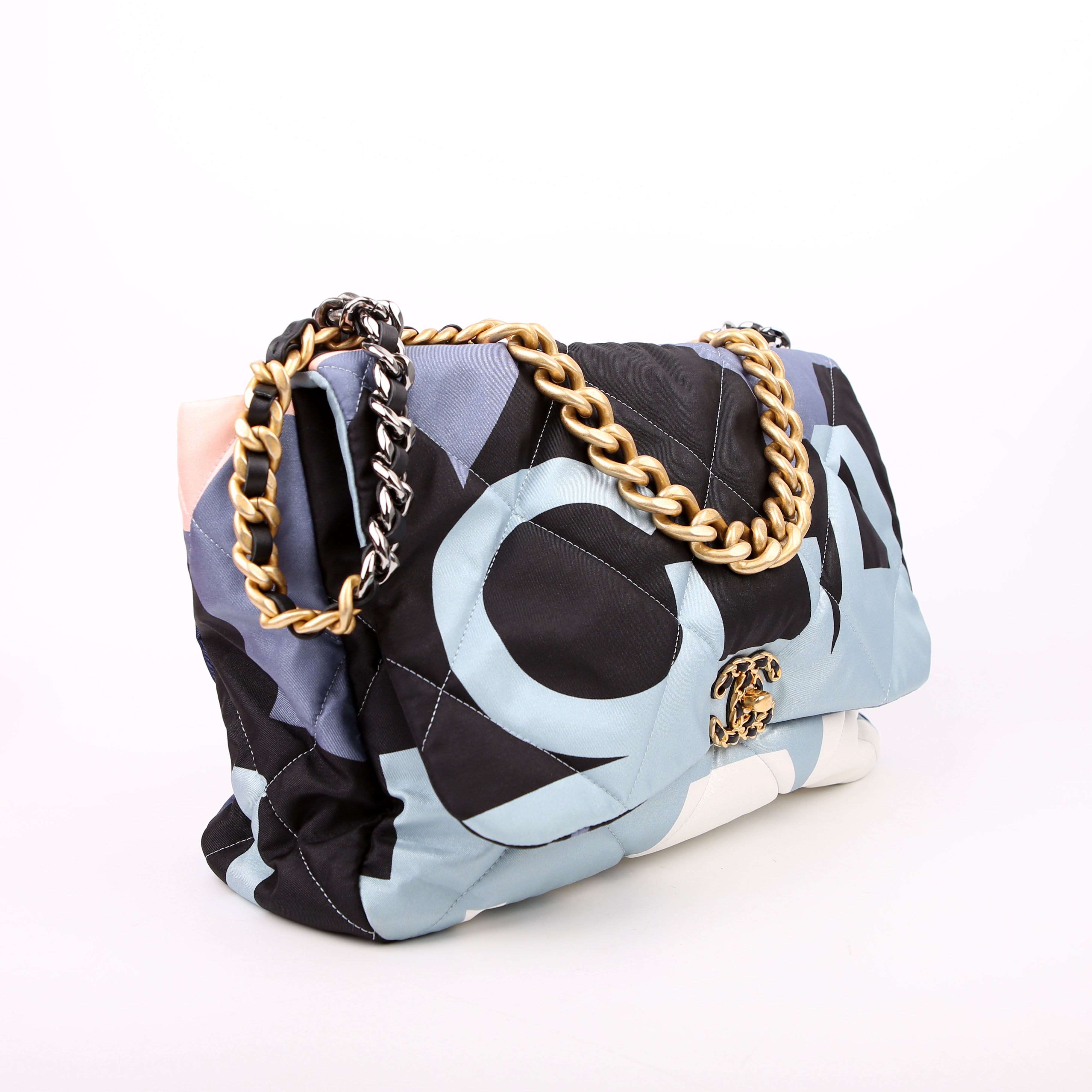 Chanel Chanel 19 Maxi Flap Silk Scarf Multicolor