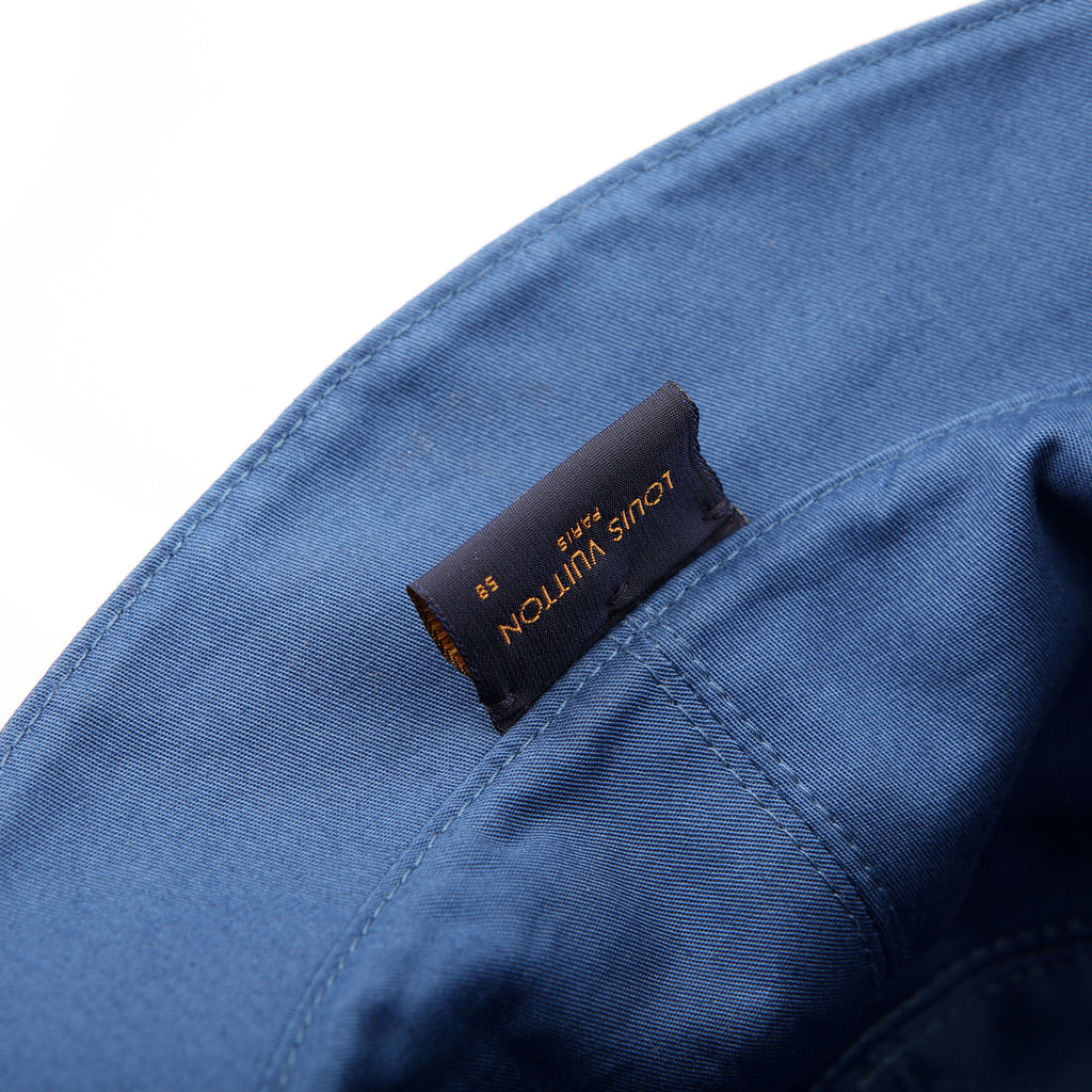 Louis Vuitton Denim Monogram Bucket Hat Medium Blue