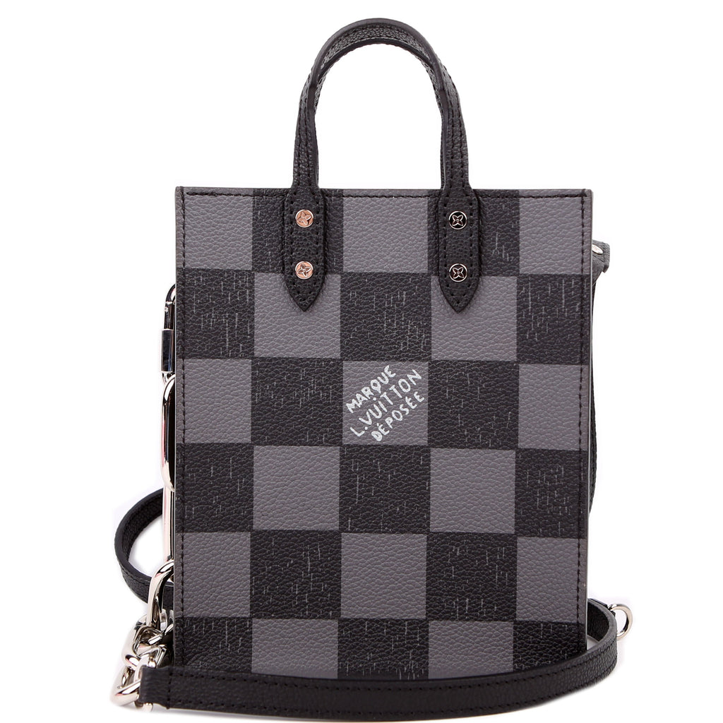 Louis Vuitton Sac Plat XS Abloh Checkers Black