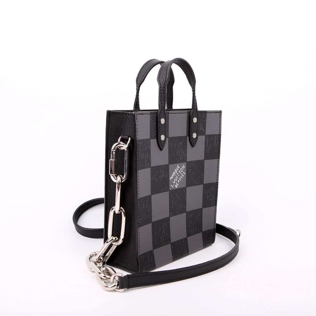 Louis Vuitton Sac Plat XS Abloh Checkers Black