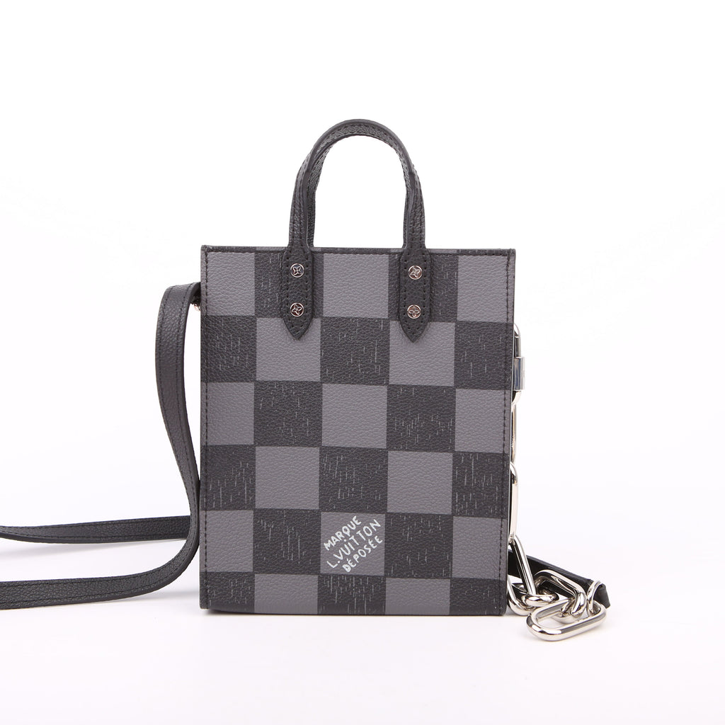 Louis Vuitton Sac Plat XS Abloh Checkers Black