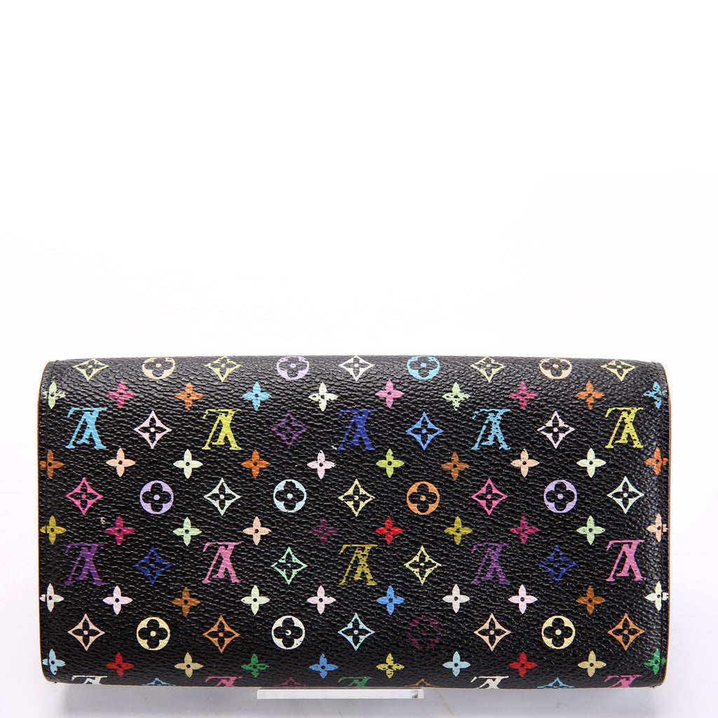 Louis Vuitton Sarah Wallet Multicolor Monogram Black