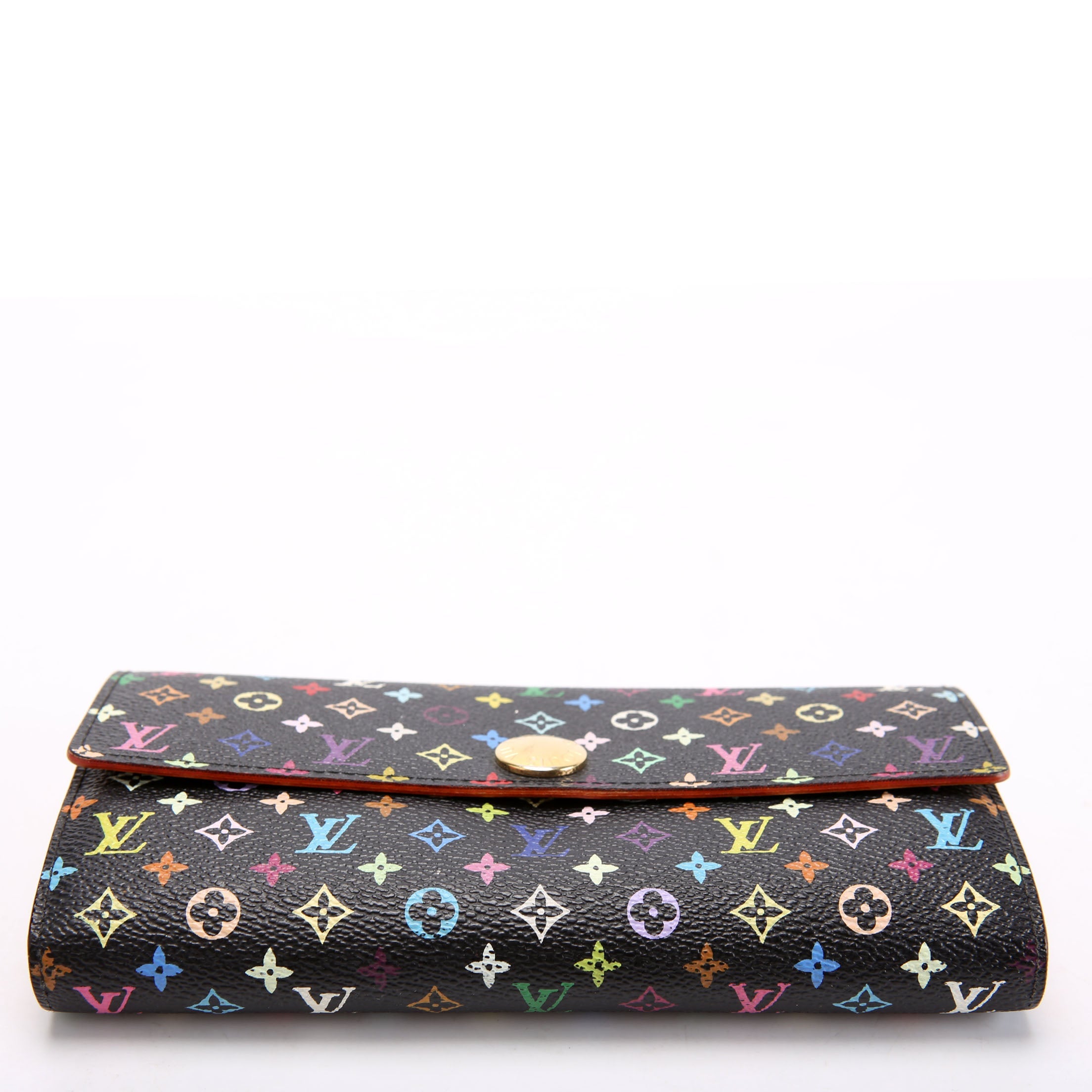 Louis Vuitton Sarah Wallet Multicolor Monogram Black