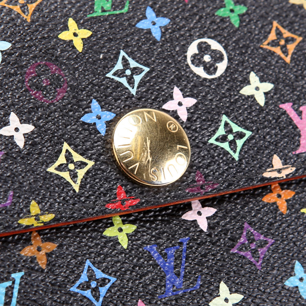 Louis Vuitton Sarah Wallet Multicolor Monogram Black