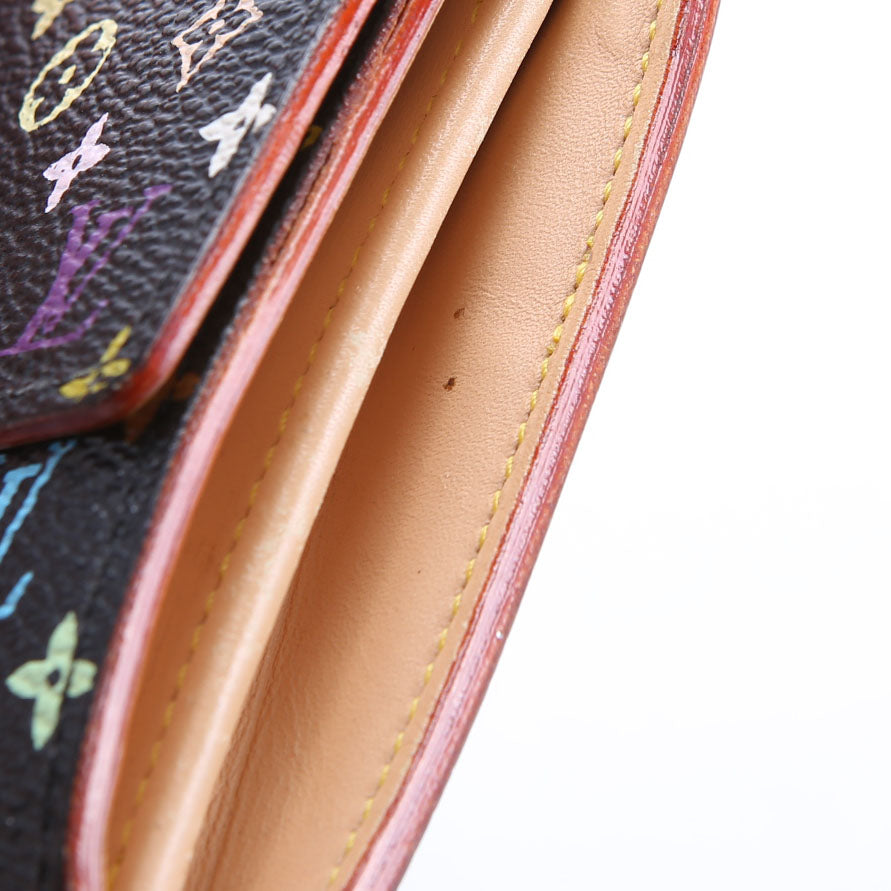 Louis Vuitton Sarah Wallet Multicolor Monogram Black