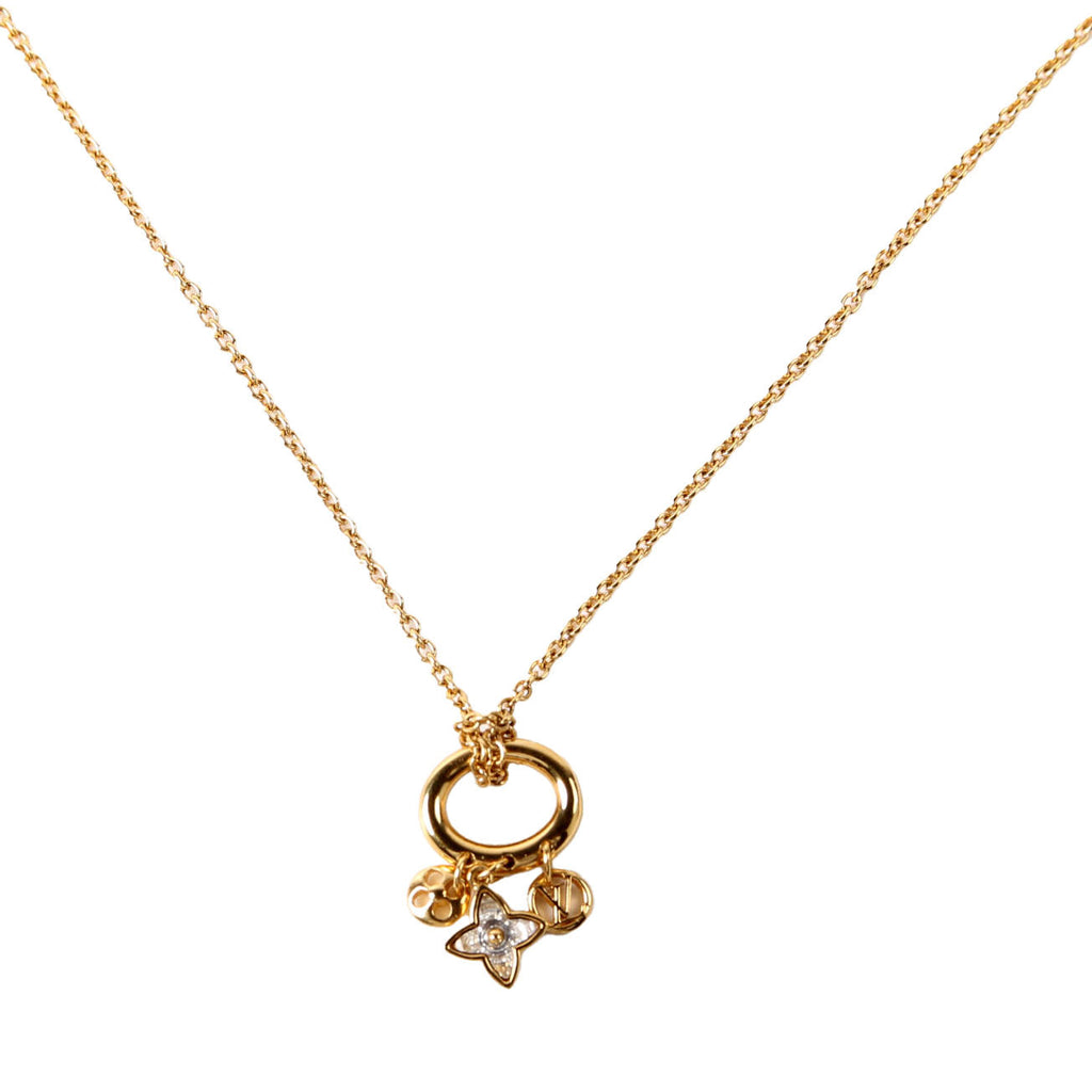 Louis Vuitton My Blooming Strass Necklace M00592 Gold