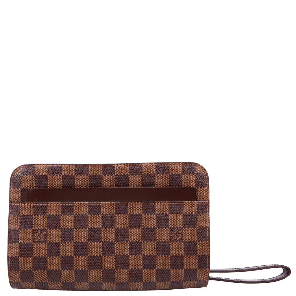 Louis Vuitton Pochette Saint Louis Clutch Damier Ebene