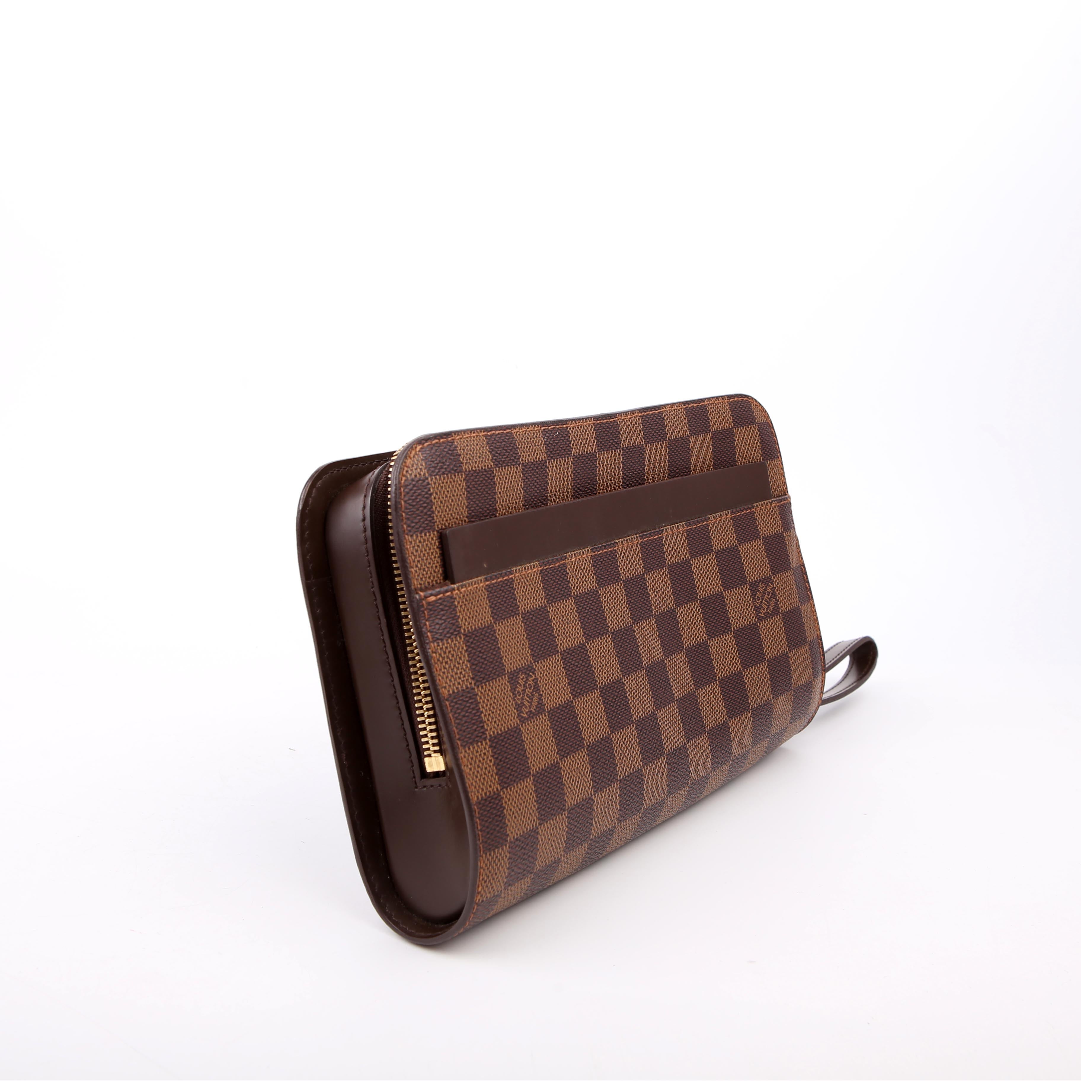 Louis Vuitton Pochette Saint Louis Clutch Damier Ebene