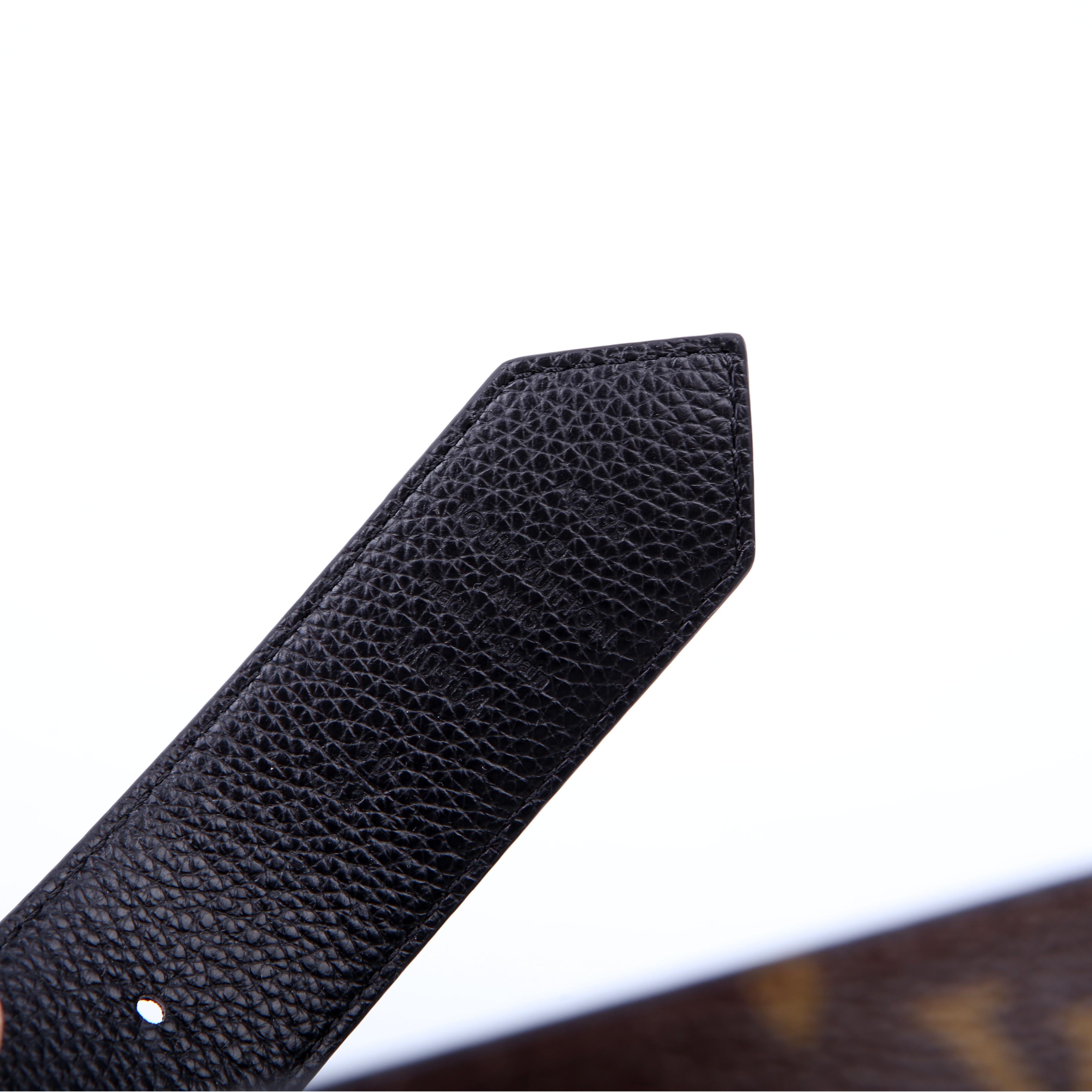 Louis Vuitton LV Circle 35MM Reversible Leather/Monogra Belt Size 80/32