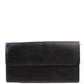 Louis Vuitton Porte Monnaie Wallet Epi Black