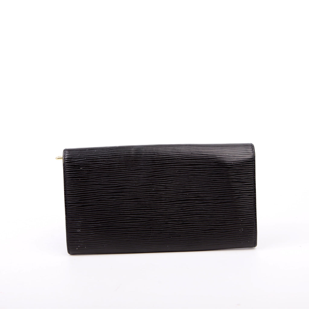 Louis Vuitton Porte Monnaie Wallet Epi Black