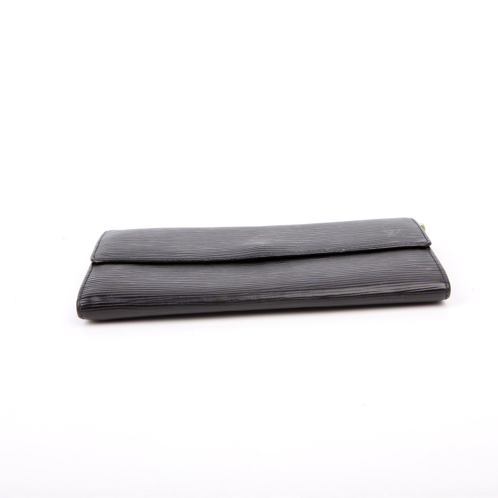 Louis Vuitton Porte Monnaie Wallet Epi Black