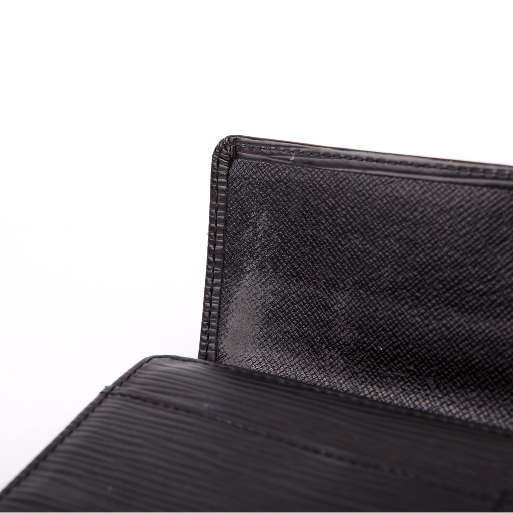 Louis Vuitton Porte Monnaie Wallet Epi Black