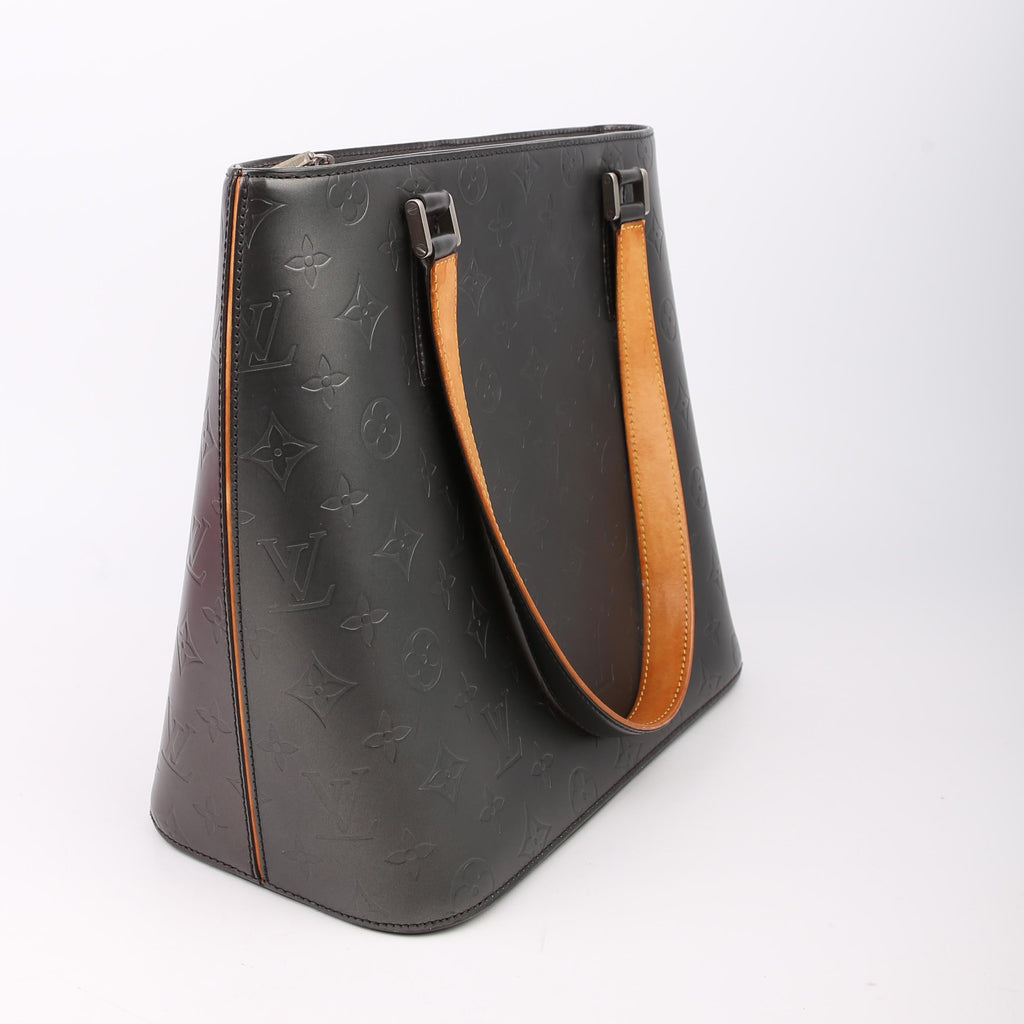 Louis Vuitton Stockton Monogram Matte Leather Grey