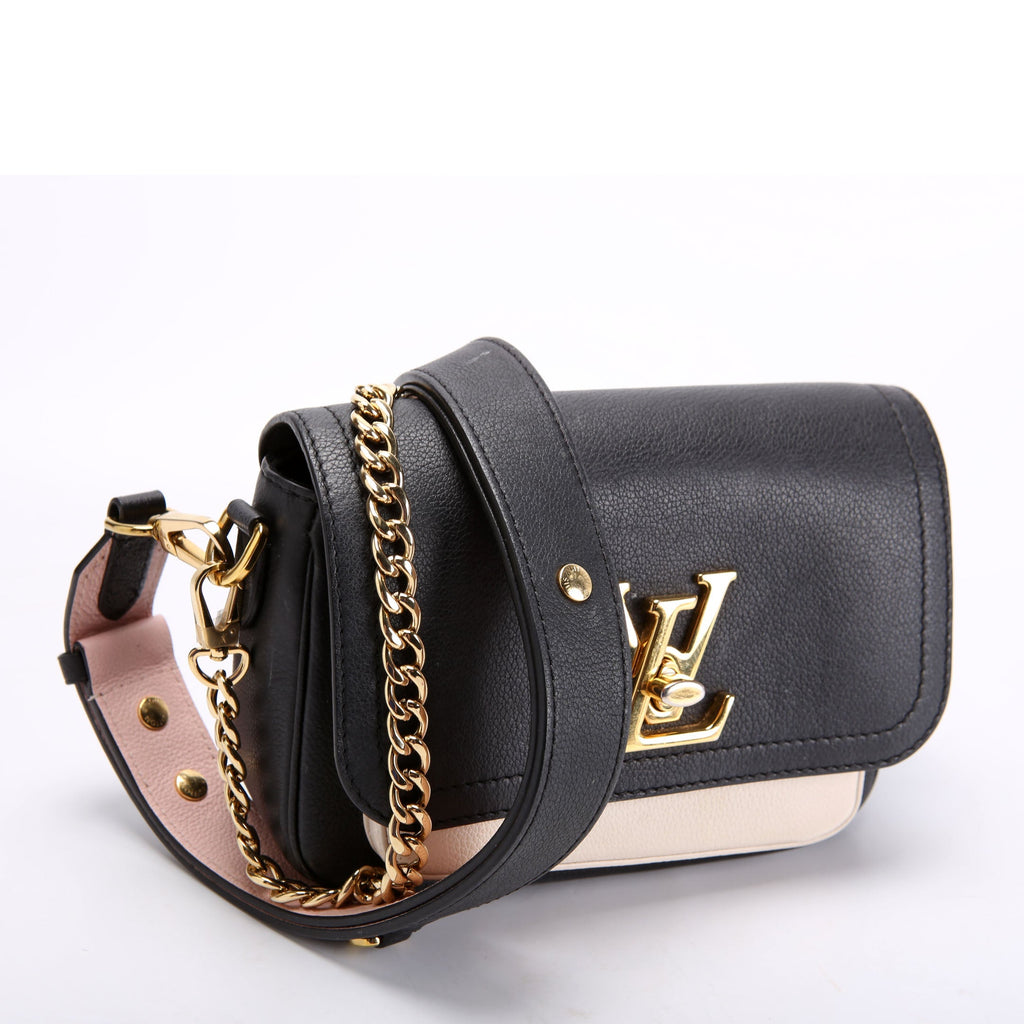Louis Vuitton Lockme Tender Supple Calfskin Black/Cream