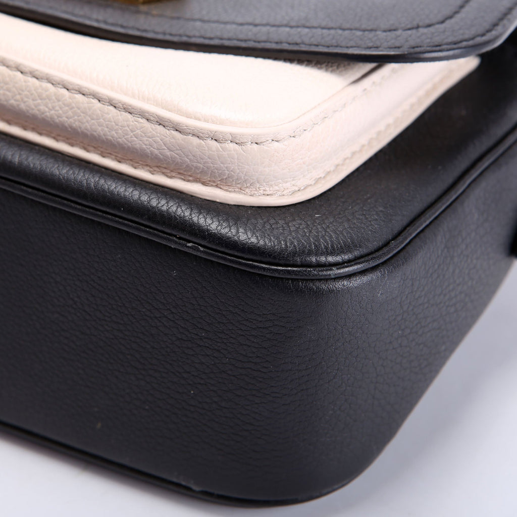 Louis Vuitton Lockme Tender Supple Calfskin Black/Cream