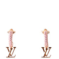 Louis Vuitton LV Iconic Hoops With Crystals Earrings Pink/Gold