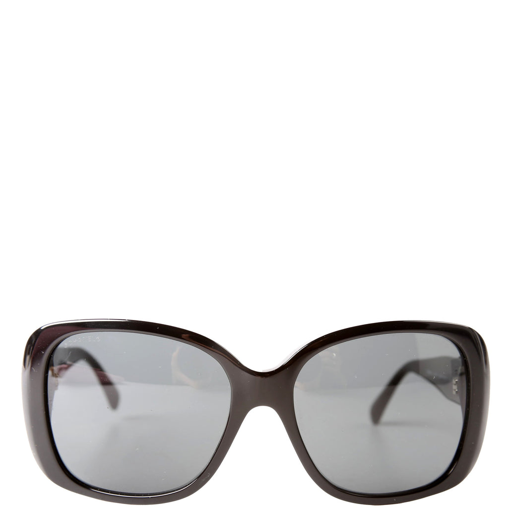 Chanel 5234-Q Square Sunglasses Black