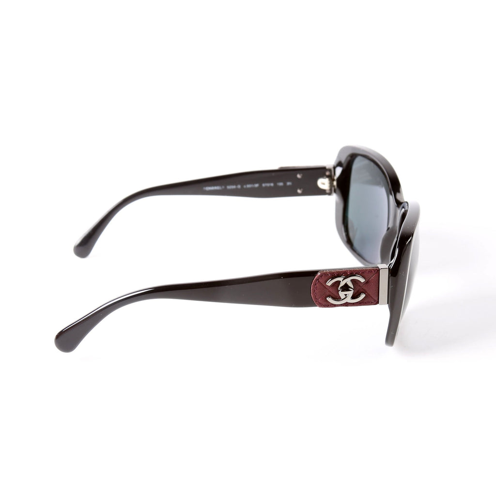 Chanel 5234-Q Square Sunglasses Black