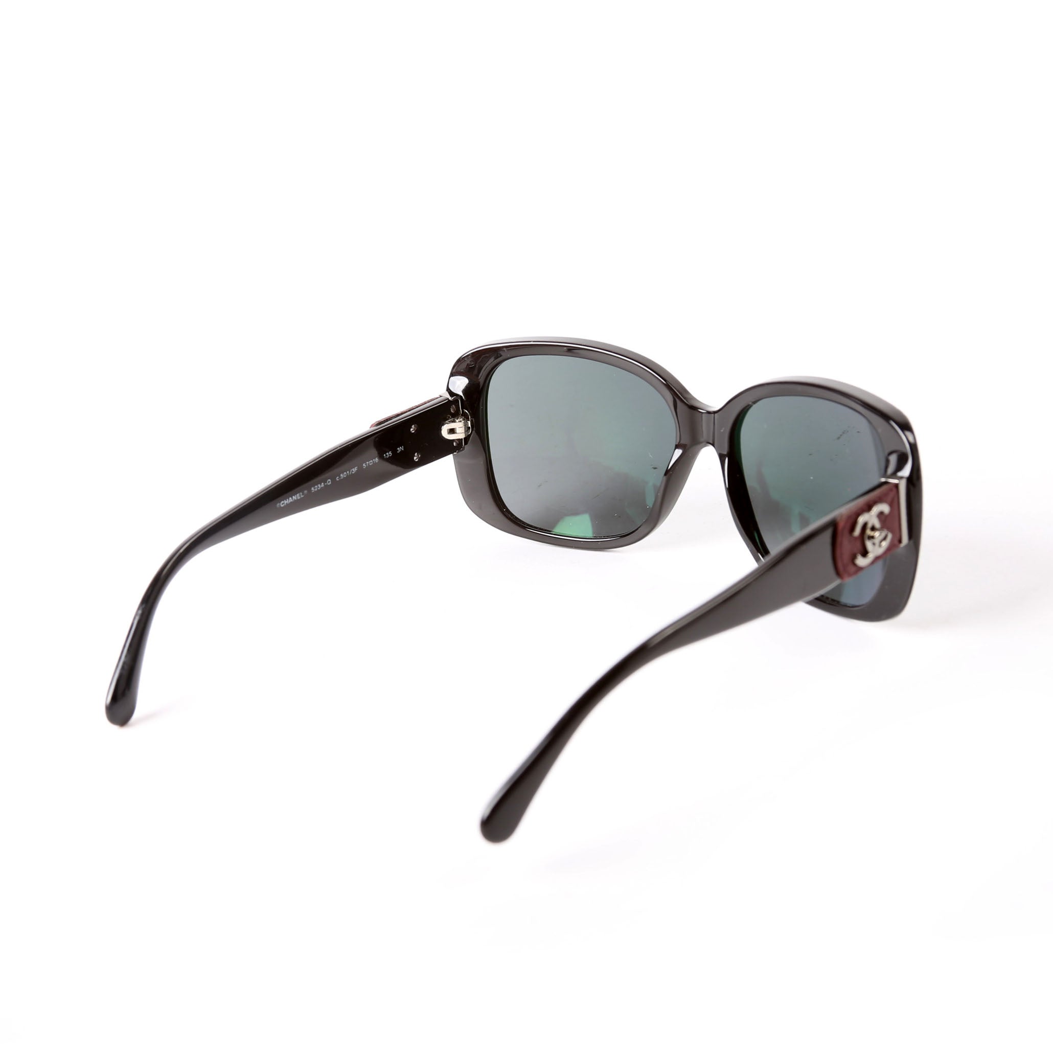 Chanel 5234-Q Square Sunglasses Black