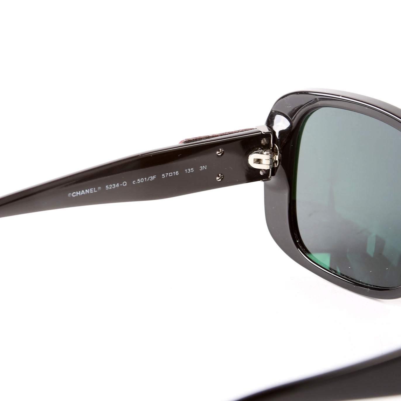 Chanel 5234-Q Square Sunglasses Black