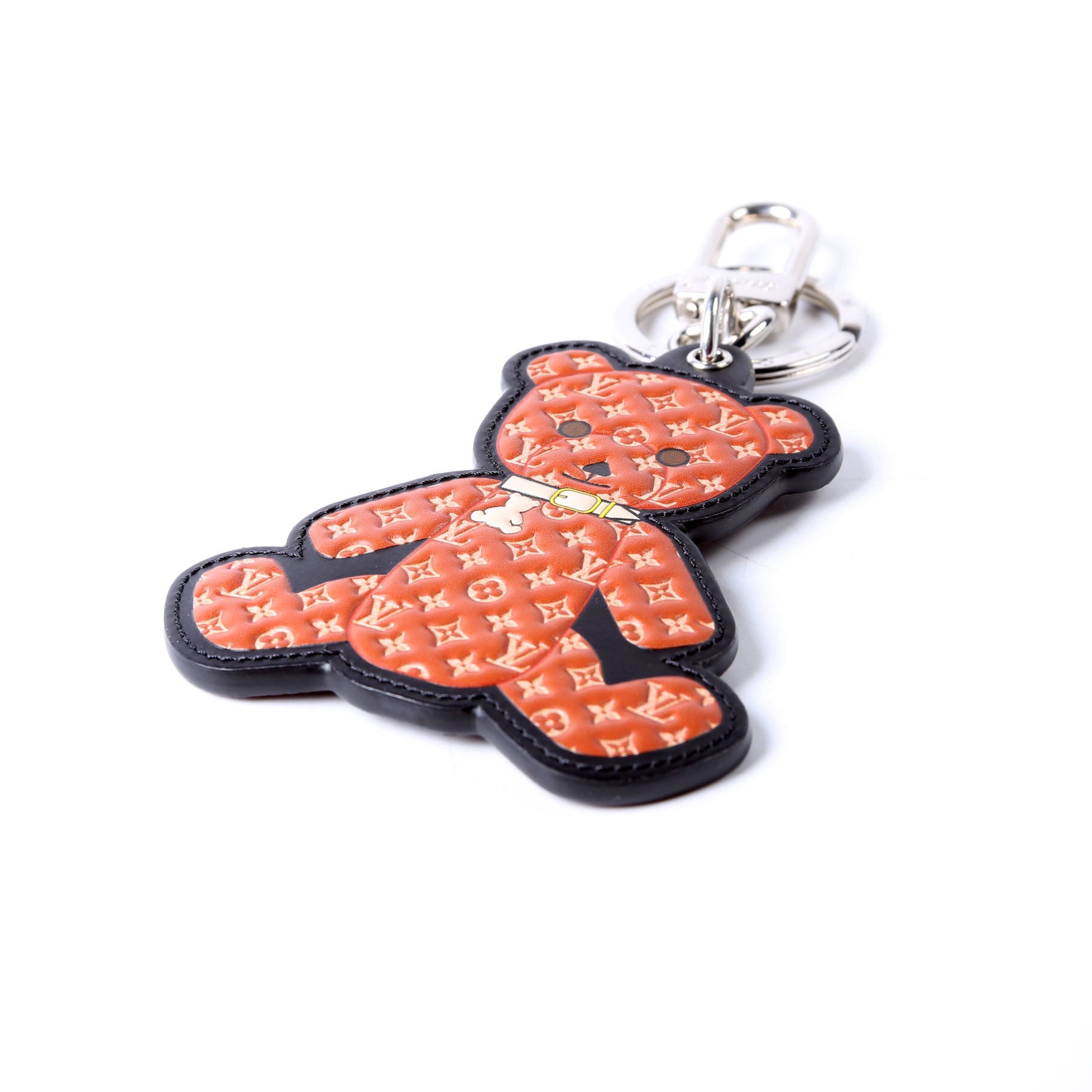 Louis Vuitton Teddy Bear Key Ring Bag Charm Brown/Black