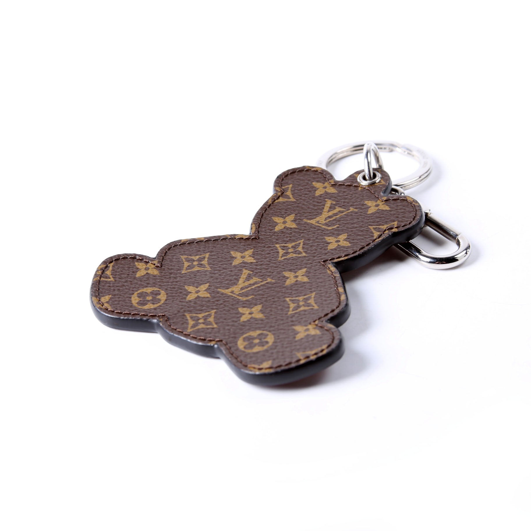 Louis Vuitton Teddy Bear Key Ring Bag Charm Brown/Black