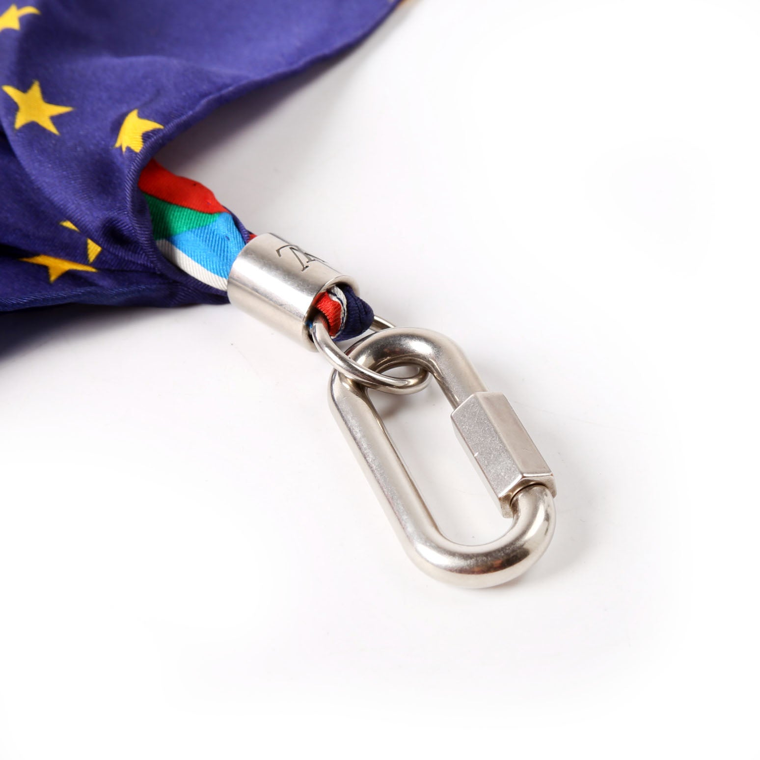 Louis Vuitton Silk Flags Bag Charm Multicolor