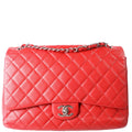 Chanel Classic Flap Max Caviar 18M Red