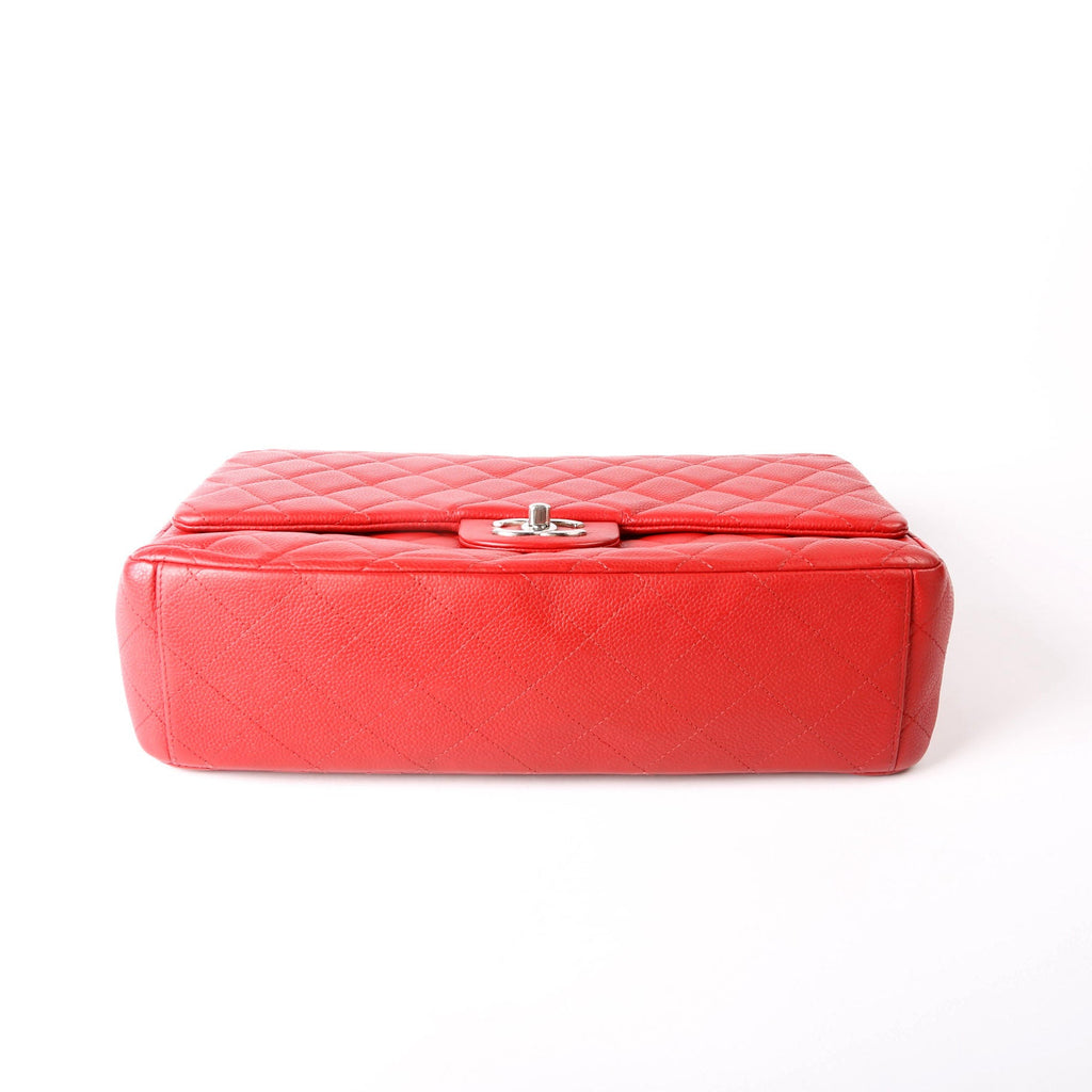 Chanel Classic Flap Max Caviar 18M Red
