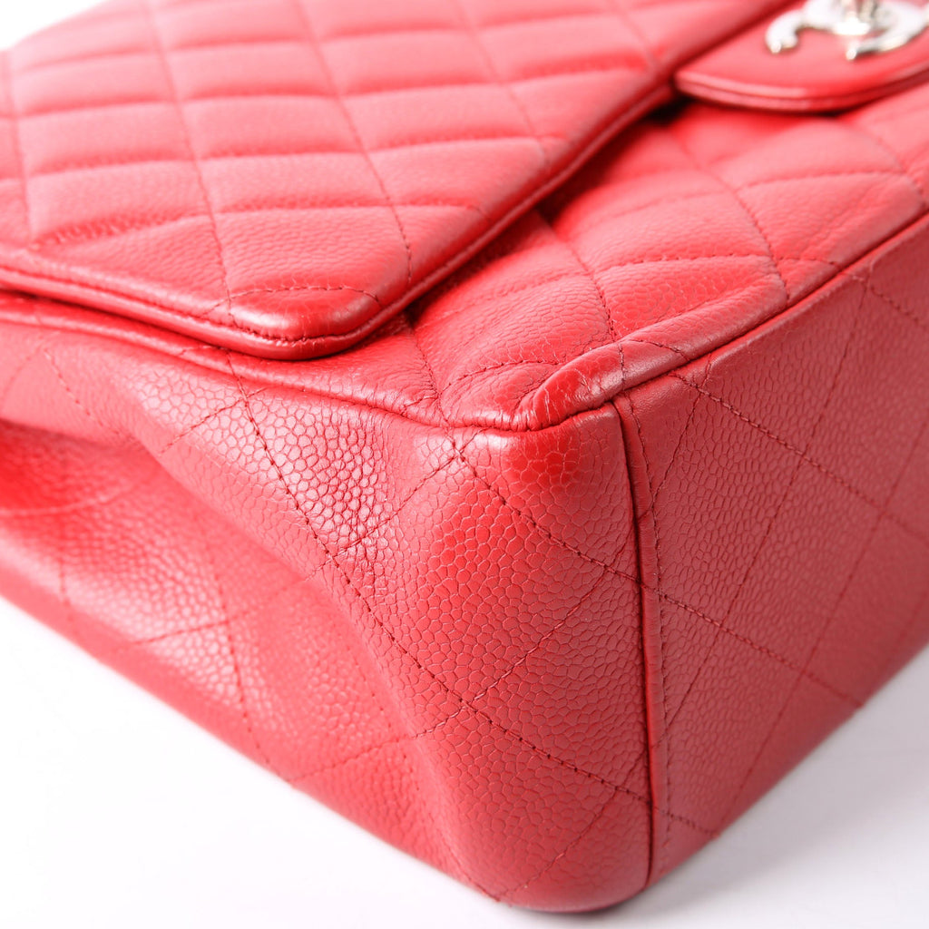 Chanel Classic Flap Max Caviar 18M Red