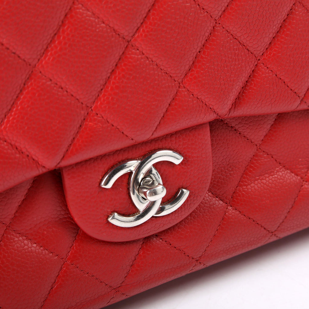 Chanel Classic Flap Max Caviar 18M Red