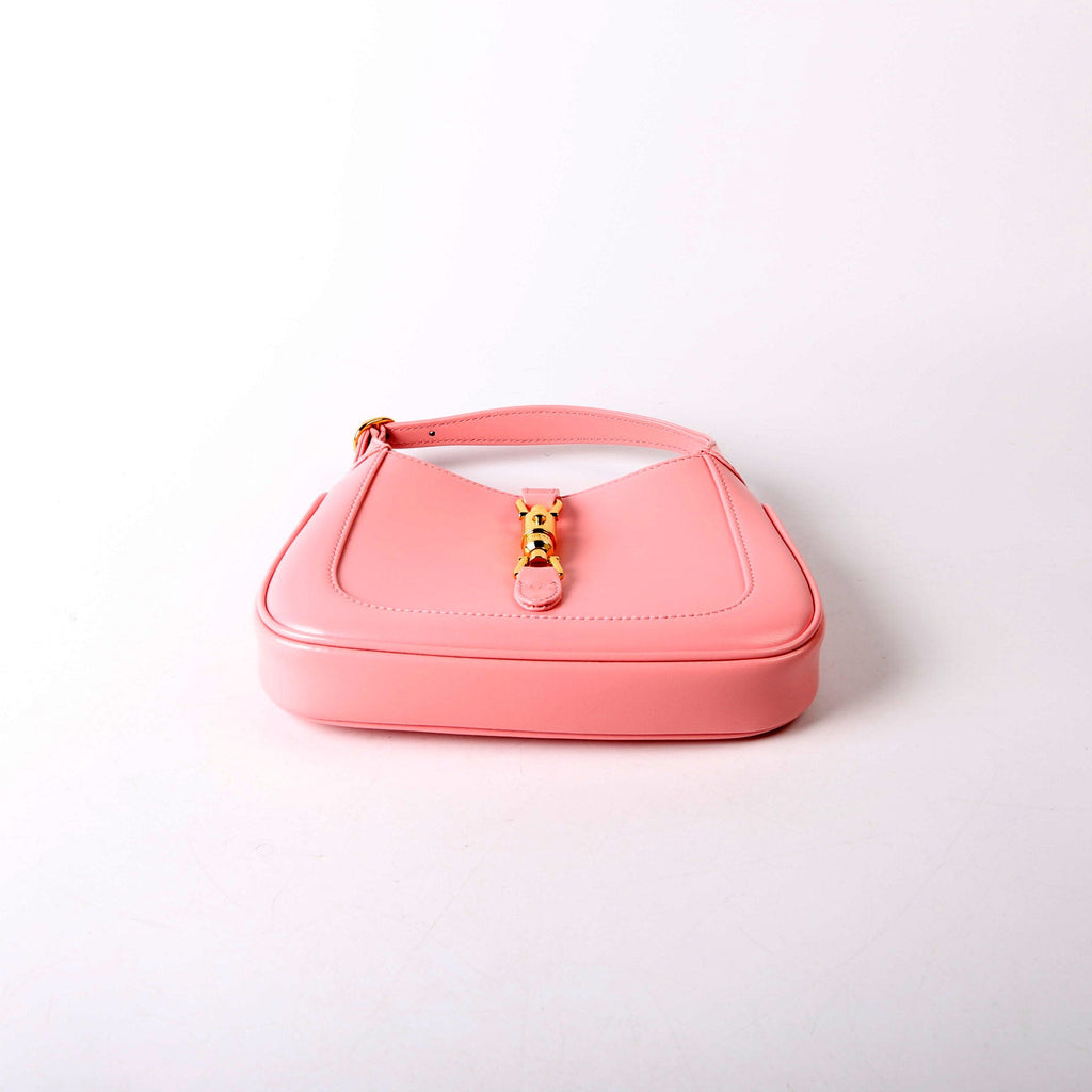 Gucci 637091 Jackie 1961 Mini Hobo Leather Pink