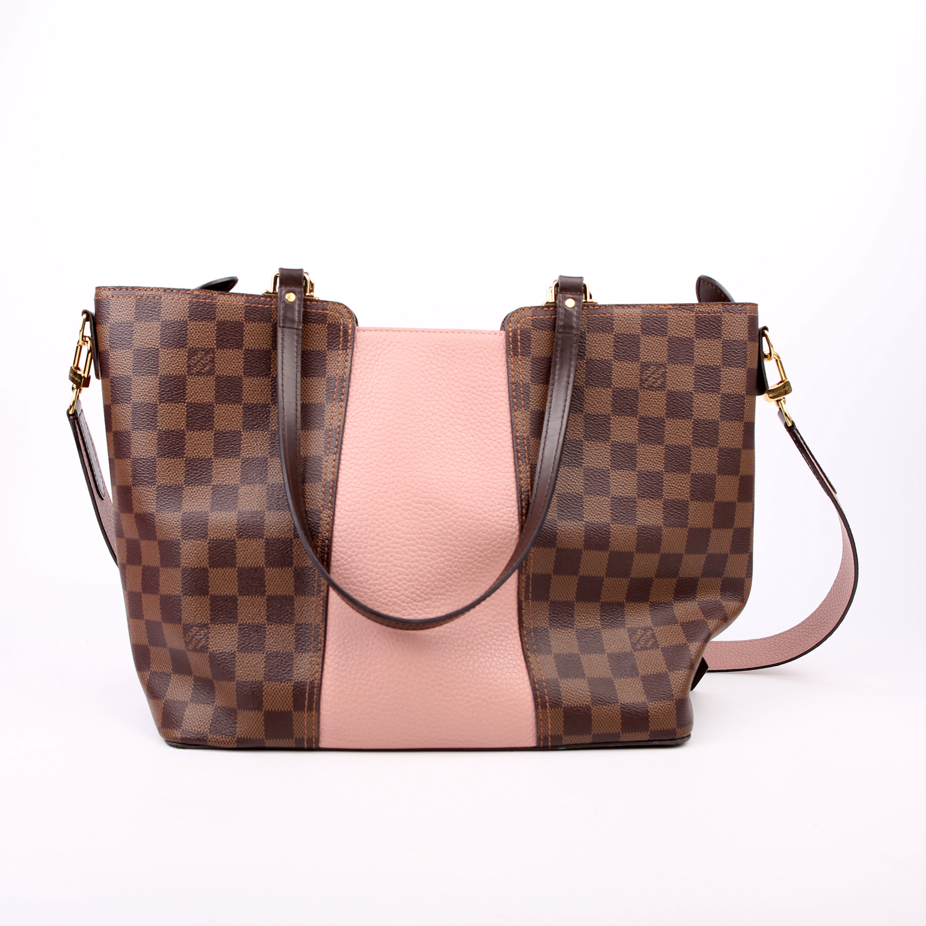 Louis Vuitton Jersey Bag Damier Ebene Pink