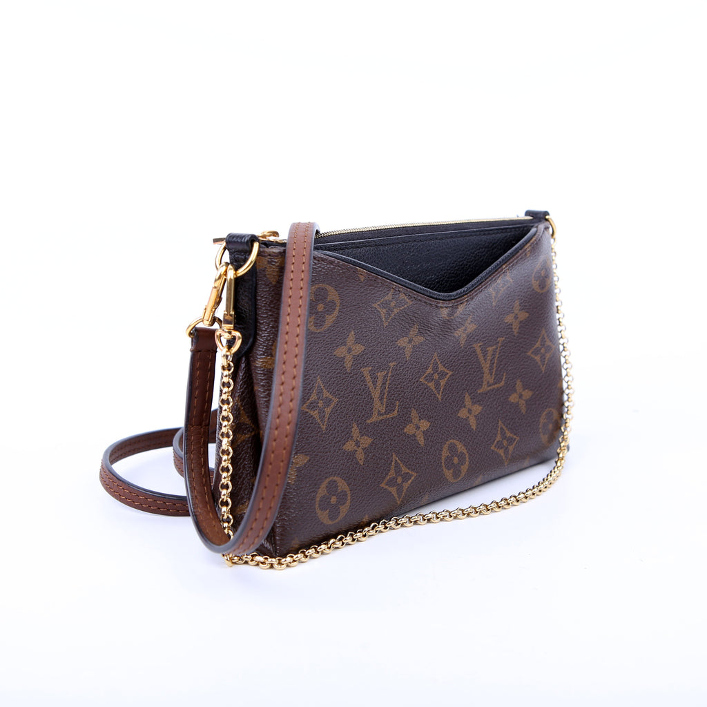 Louis Vuitton Pallas Clutch Monogram Brown/Black