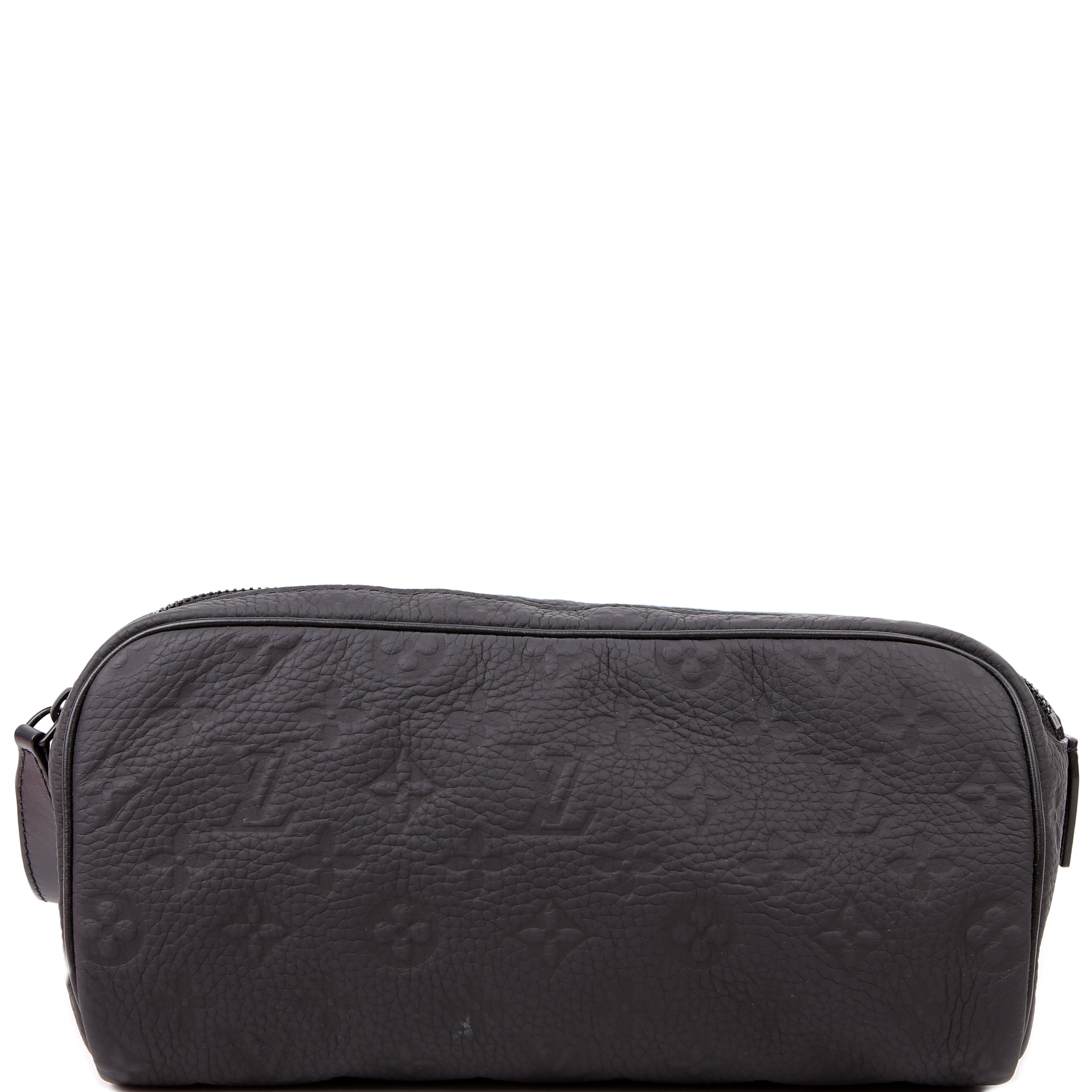 Louis Vuitton Dopp Kit Toilet Pouch Taurillion Black