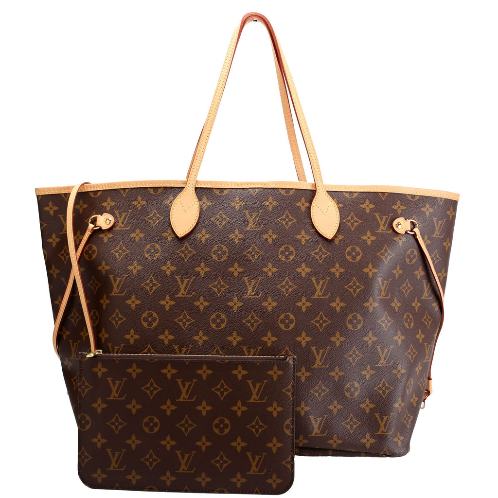 Louis Vuitton Neverfull With Wallet GM Monogram Beige