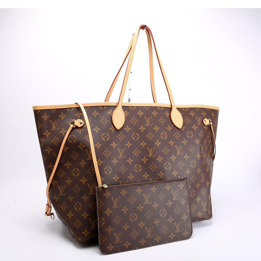 Louis Vuitton Neverfull With Wallet GM Monogram Beige