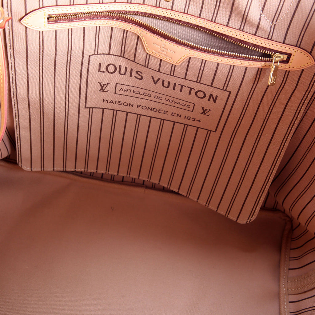Louis Vuitton Neverfull With Wallet GM Monogram Beige