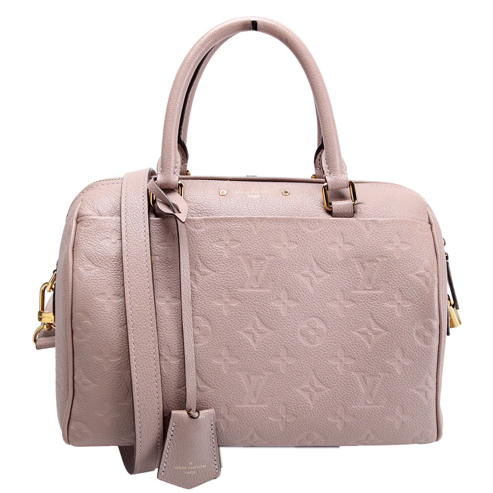 Louis Vuitton Speedy 25 Bandouliere Empreinte NM Taupe