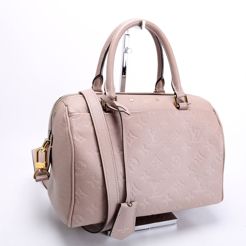 Louis Vuitton Speedy 25 Bandouliere Empreinte NM Taupe
