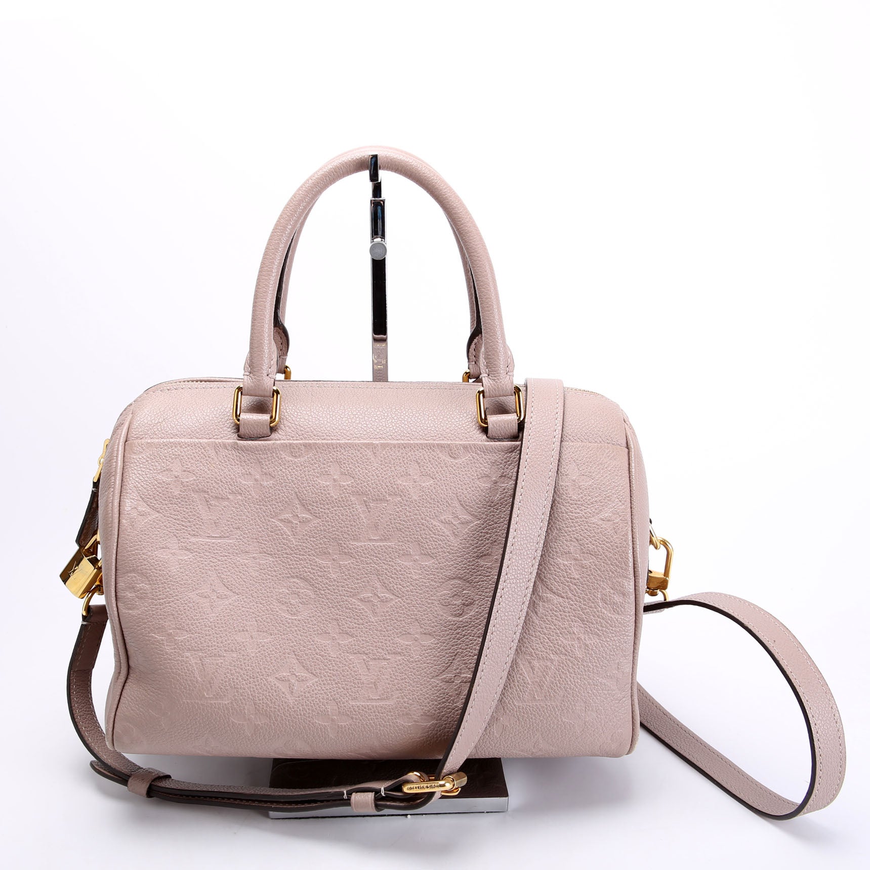 Louis Vuitton Speedy 25 Bandouliere Empreinte NM Taupe