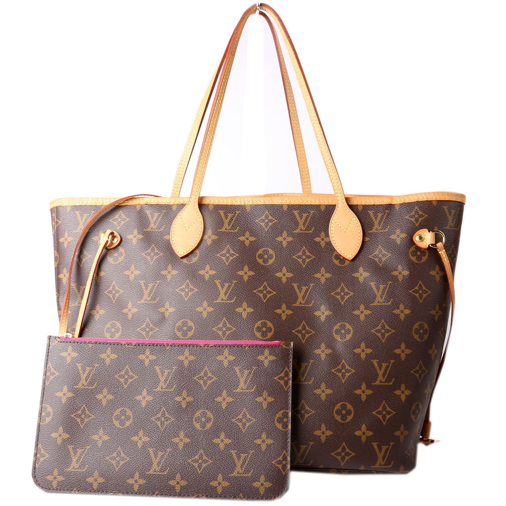 Louis Vuitton Neverfull With Wallet MM Monogram