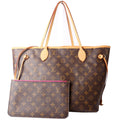 Louis Vuitton Neverfull With Wallet MM Monogram