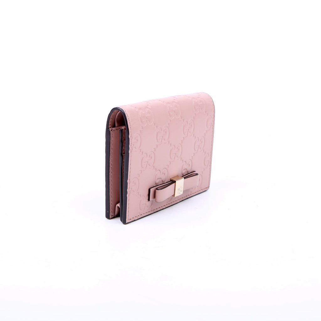 Gucci 406924 Guccisima Card Holder Pink