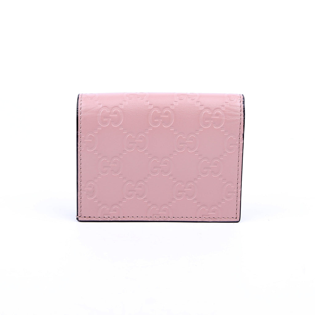 Gucci 406924 Guccisima Card Holder Pink