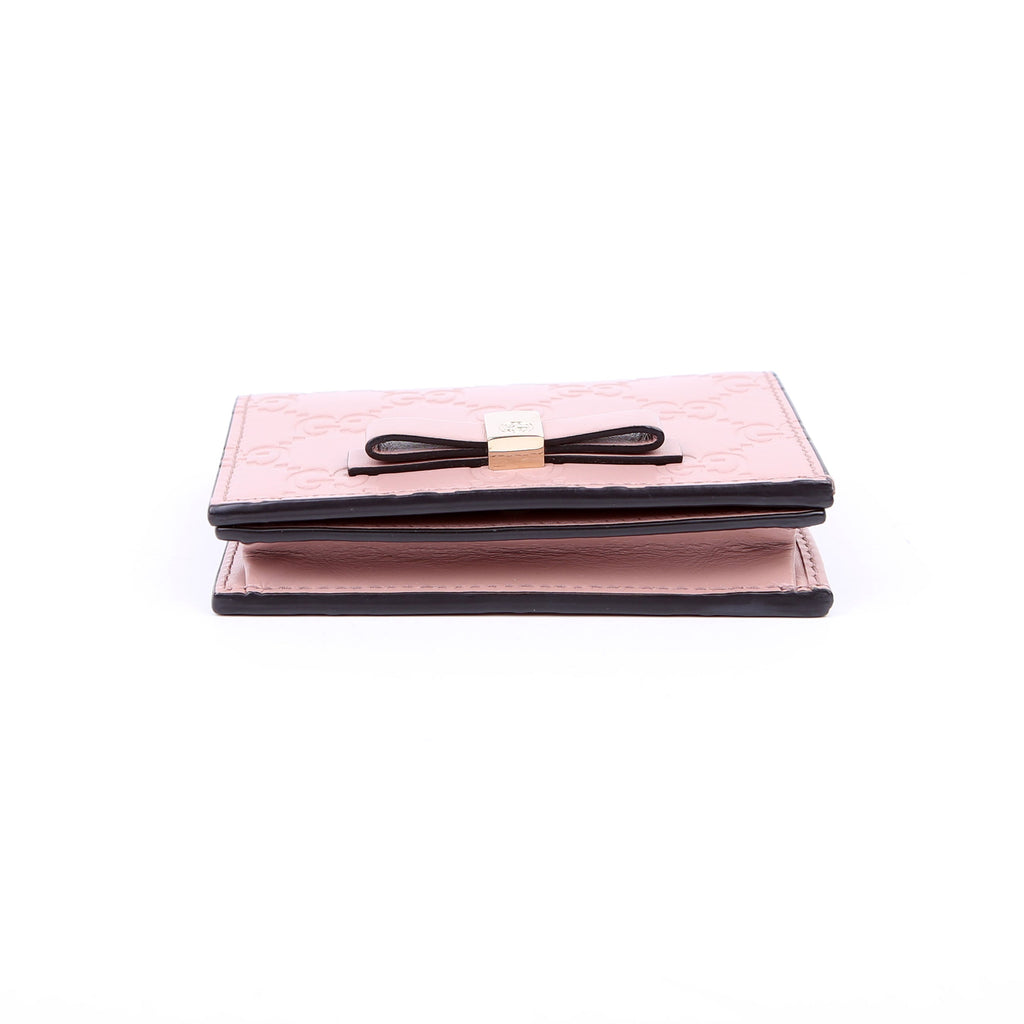 Gucci 406924 Guccisima Card Holder Pink