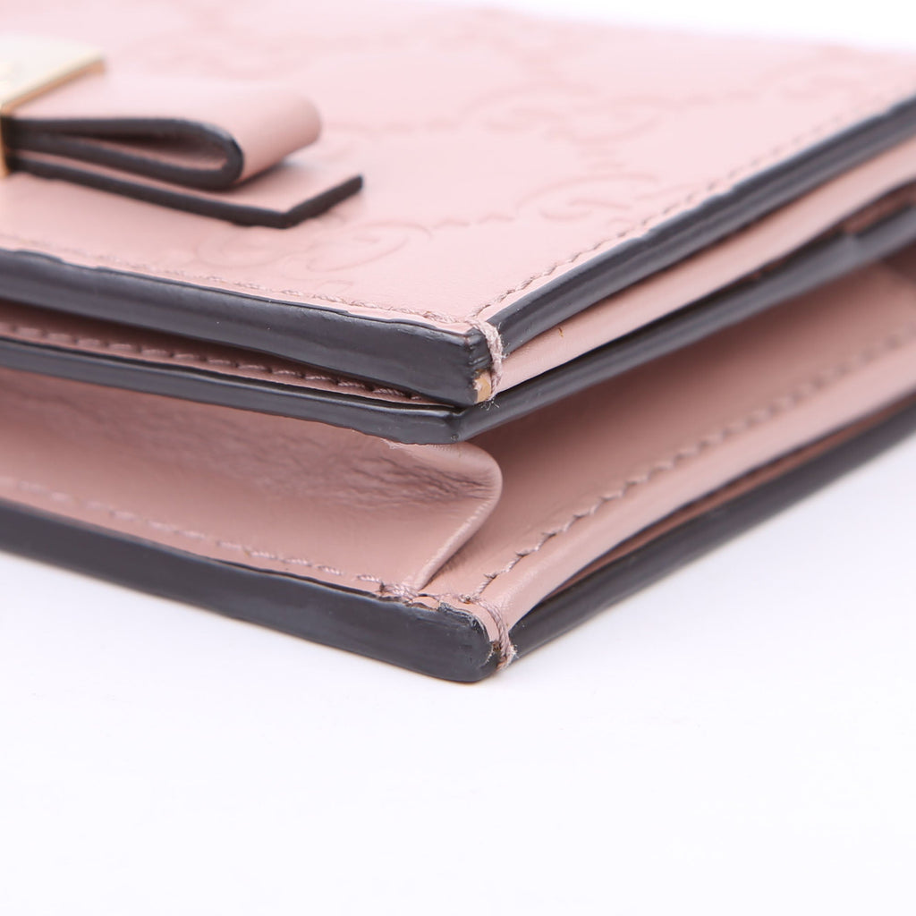 Gucci 406924 Guccisima Card Holder Pink