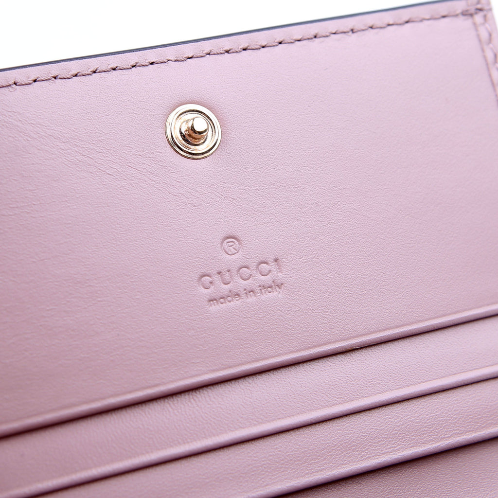 Gucci 406924 Guccisima Card Holder Pink