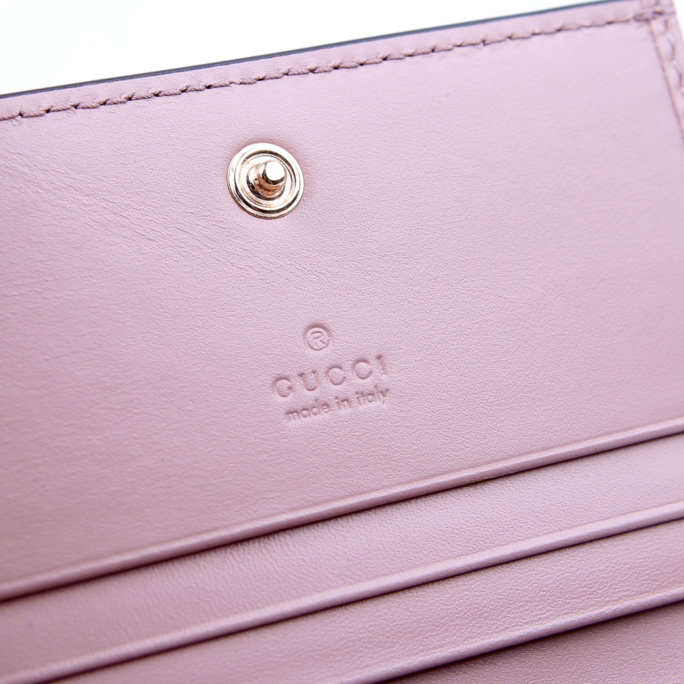 Gucci 406924 Guccisima Card Holder Pink